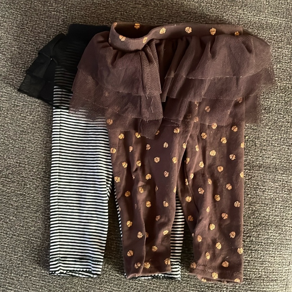 Bundle of 3M Carter’s Pants with Tutu Skirt